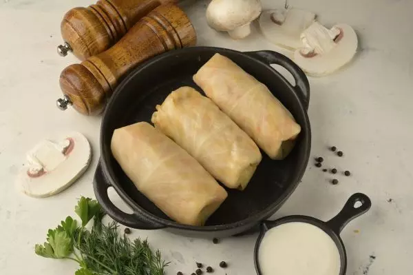 Голубці з Грибами та Рисом