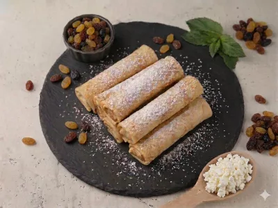 Млинці з Родзинками та Сиром