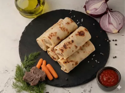 Млинці з М’ясом (свинина варена) 