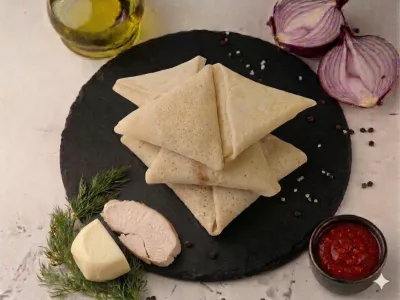 Млинці з Куркою та Моцарелою (трикутник)