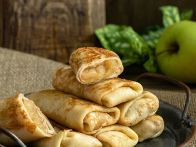 Млинці з Яблуками